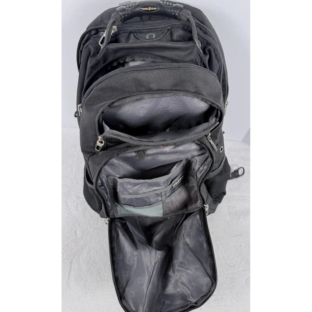 SwissGear ScanSmart Laptop Backpack Black Travel Business Bookbag
